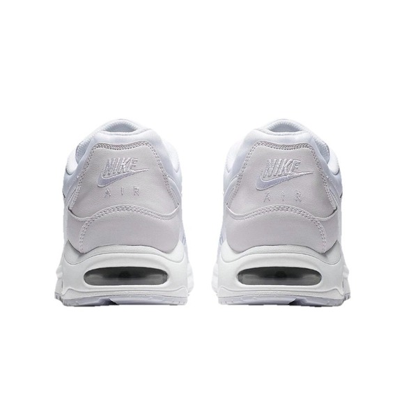 Nike Air Max Command Leather Triple White Running Shoes Mens 10 New 749760-102 - Picture 3 of 9
